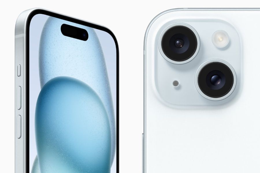 iPhone 15 with dual camera